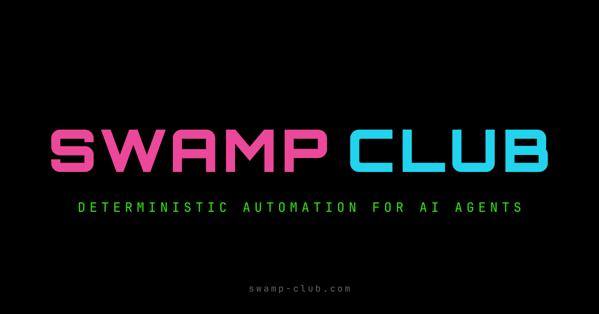 Swamp — AI-built automation platform